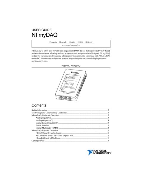 ni mydaq user guide